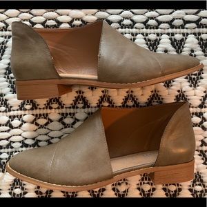 Leather Asymmetrical Booties